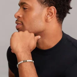 Shop 18K Gold And Ceramic Triple Station Caviar Bracelet | 6Mm Bracelets