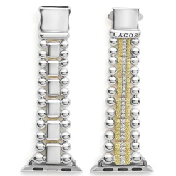 Clearance 18K Gold And Diamond Caviar Beaded Watch Bracelet-38-45Mm Two-Tone