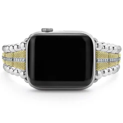 Clearance 18K Gold And Diamond Caviar Beaded Watch Bracelet-42-49Mm Diamonds