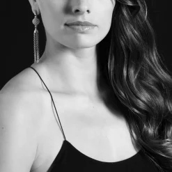 Outlet 18K Gold And Diamond Chain Tassel Drop Earrings Gold