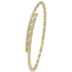 Cheap 18K Gold And Diamond Superfine Cuff Bracelet Cuffs