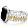 Cheap 18K Gold And Sterling Silver Yellow Sapphire Watch Bracelet-38-45Mm Two-Tone