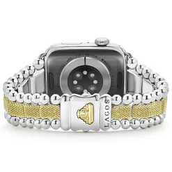Outlet 18K Gold And Sterling Silver Caviar Beaded Watch Bracelet-42-49Mm Two-Tone
