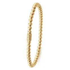 Fashion 18K Gold Bead Bracelet | 4Mm Gold