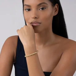 Hot 18K Gold Bead Bracelet | 6Mm Gold
