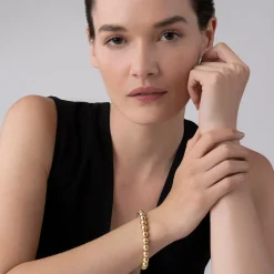 Best 18K Gold Bead Bracelet | 8Mm Gold