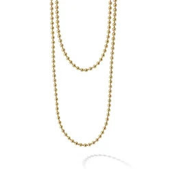 Store 18K Gold Beaded Necklace Chains