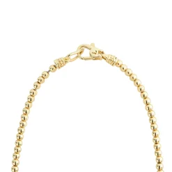Hot 18K Gold Beaded Necklace Gold