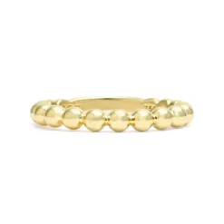 Shop 18K Gold Beaded Stacking Ring Gold