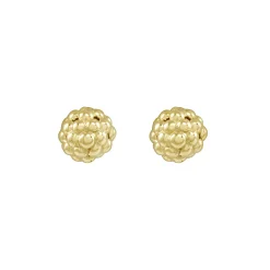 Online 18K Gold Beaded Stud Earrings Caviar Earrings
