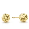 Flash Sale 18K Gold Beaded Stud Earrings Gold