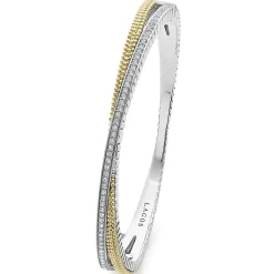 Online 18K Gold Caviar And Diamond Bangle Bangles