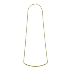 Best Sale 18K Gold Caviar Bar Necklace Gold