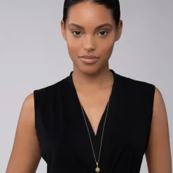 Outlet 18K Gold Caviar Beaded Pendant Necklace Gold