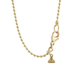 Outlet 18K Gold Caviar Beaded Pendant Necklace Gold