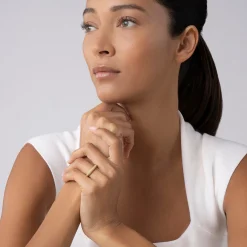 Clearance 18K Gold Caviar Beaded Stacking Ring Gold