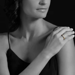 New 18K Gold Caviar Diamond Stacking Ring Stacking Rings