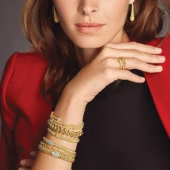 Online 18K Gold Caviar Drop Earrings Drop Earrings