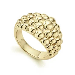Best 18K Gold Caviar Ring Gold