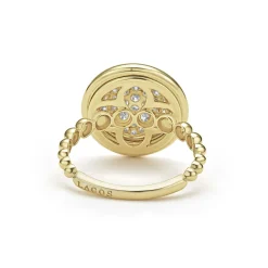 Best Sale 18K Gold Circle Diamond Ring Gold