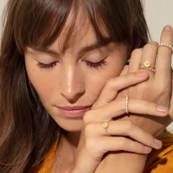 Cheap 18K Gold Circle Ring Gold