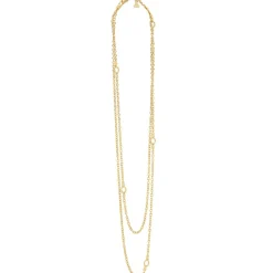 Outlet 18K Gold Circle Station Necklace Gold