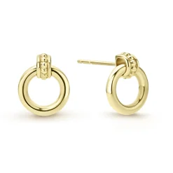 Discount 18K Gold Circle Stud Earrings Gold