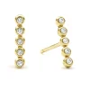 Best 18K Gold Diamond Bar Stud Earrings Diamonds