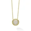 Best 18K Gold Diamond Circle Pendant Necklace Diamonds