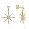 Sale 18K Gold Diamond Drop Earrings Gold