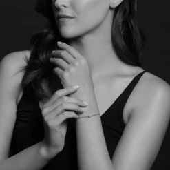 Outlet 18K Gold Diamond Sphere Bracelet Diamonds