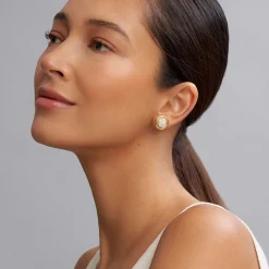 Hot 18K Gold Diamond Stud Earrings Stud Earrings