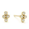 Clearance 18K Gold Diamond Stud Earrings Diamonds