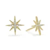 Sale 18K Gold Diamond Stud Earrings Gold