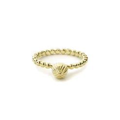 Hot 18K Gold Flower Bud Ring Gold