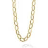 Cheap 18K Gold Fluted Link Necklace Gold