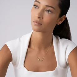 Online 18K Gold Graduated Bead Necklace Chains