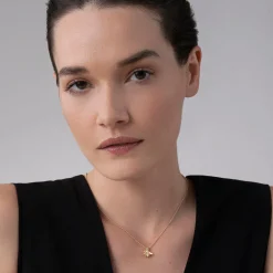 Cheap 18K Gold Honeybee Pendant Necklace Gold