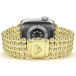 Best 18K Gold Infinite Caviar Beaded Watch Bracelet - 38-45Mm Gold