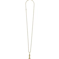 Discount 18K Gold King Pendant Necklace Gold