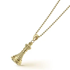 Discount 18K Gold King Pendant Necklace Gold