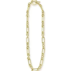Cheap 18K Gold Link Necklace Gold