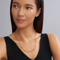 Outlet 18K Gold Link Necklace Gold