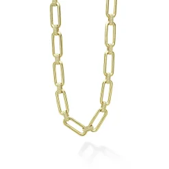 Cheap 18K Gold Link Necklace Gold