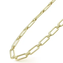 Cheap 18K Gold Link Necklace Gold