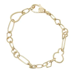 Hot 18K Gold Multi Link Bracelet Link Bracelets