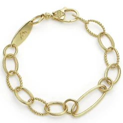 New 18K Gold Oval Link Bracelet Link Bracelets
