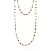 New 18K Gold Rhodolite Garnet Necklace Gold
