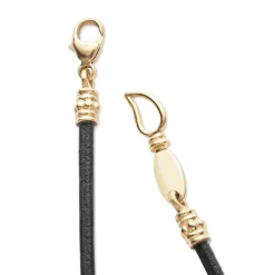 Hot 18K Gold Single Black Pearl Necklace Necklaces & Chains