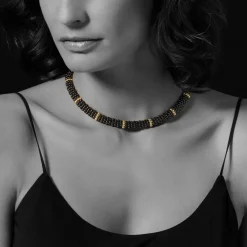 Best Sale 18K Gold Single Station Ceramic Beaded Necklace | 9Mm Gold